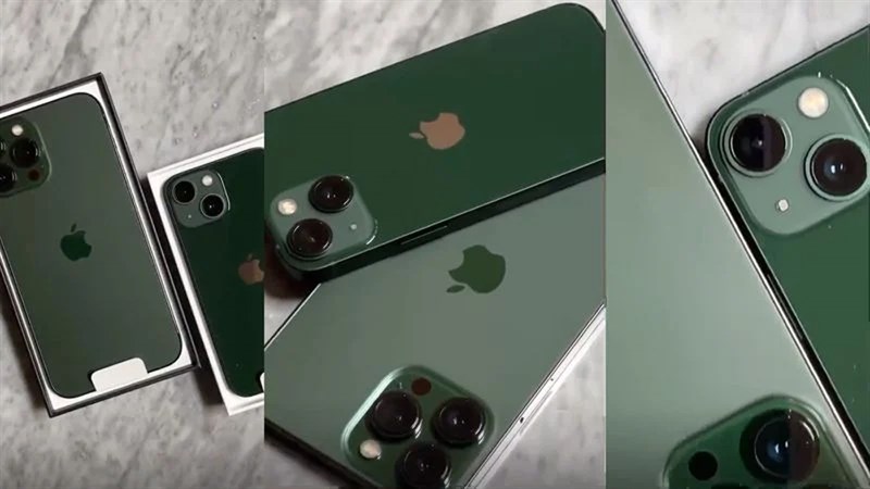Mở hộp iPhone 13 và iPhone 13 Pro màu Xanh lá