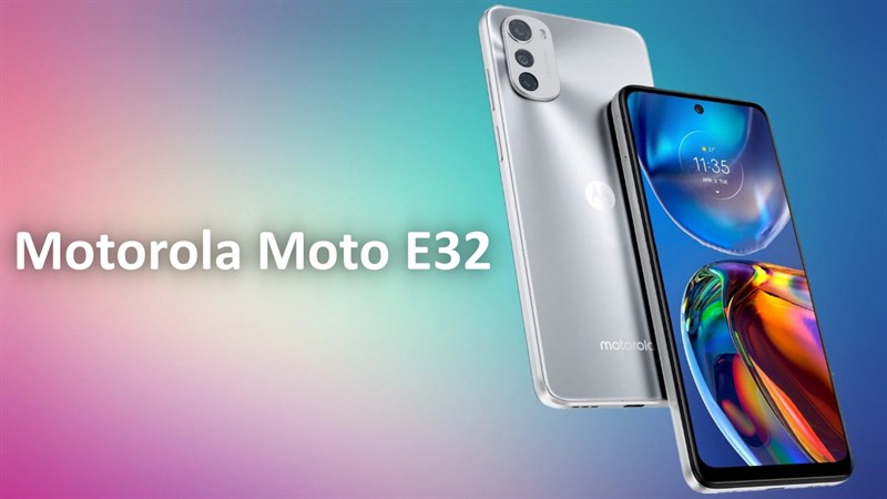 Motorola Moto E32 lộ tổng quan thiết kế