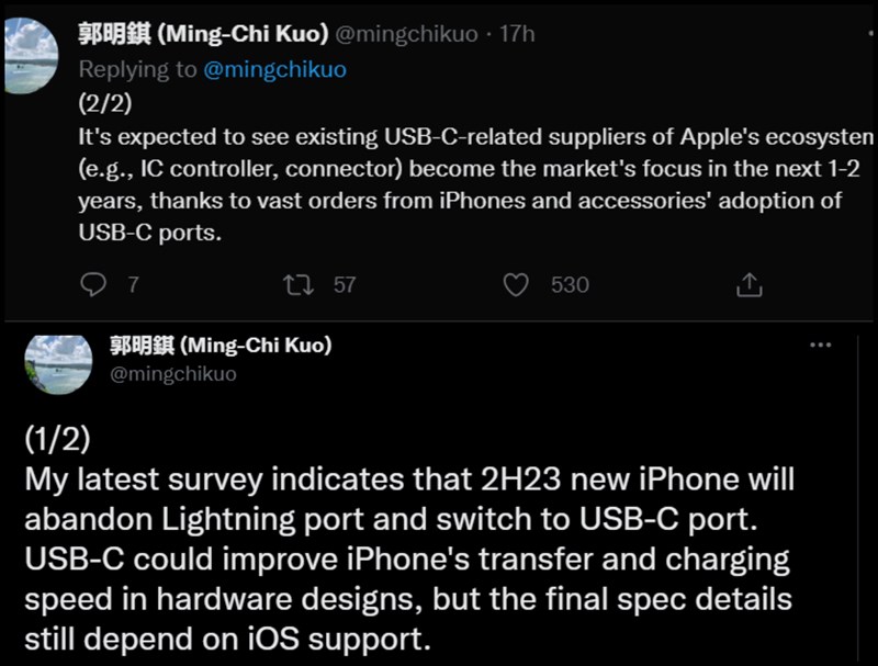 USB Type-C trên iPhone