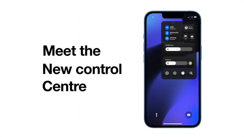 iOS 17 có Control Center mới