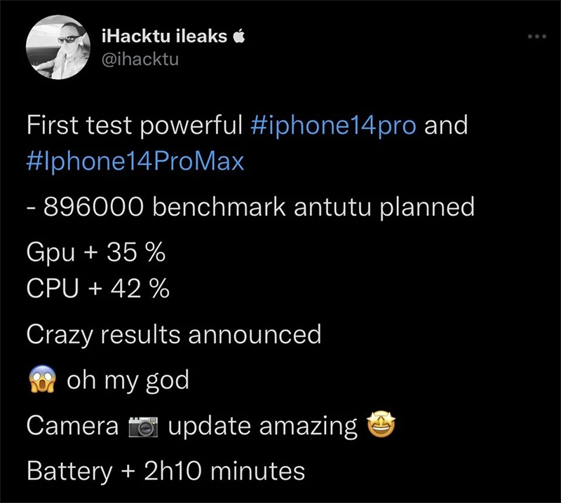 iPhone 14 Pro sẽ được nâng cấp về pin